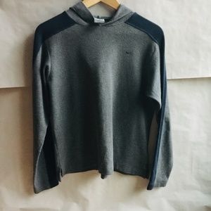 Nike Ladies Vintage Hoodie Popover Gray/Navy Med